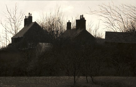 John Simcock (1929-2012) Dark House and Orchard £3,950*