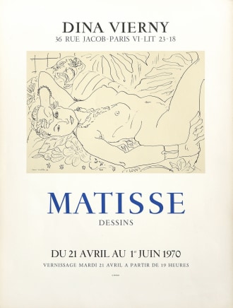 Henri Matisse Dina Vierny, Dessins £750