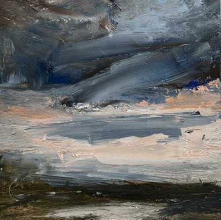 Louise Balaam NEAC RWA Deep blue-grey clouds, Penwith Moor £1,500