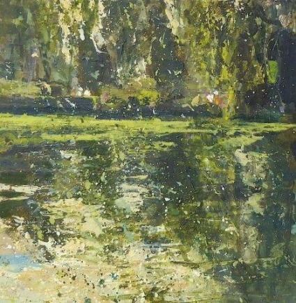 Chris Prout Pond and algae SOLD
