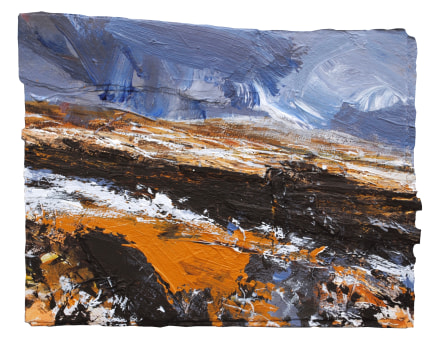 David Tress Last Snow, Preseli, February Mixed media 31 x 40cm/ 12.25 x 15.75 in