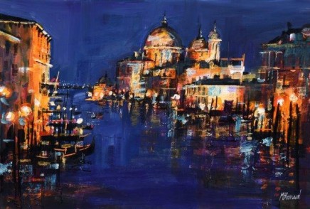 Mike Bernard R.I, Night View on the Grand Canal