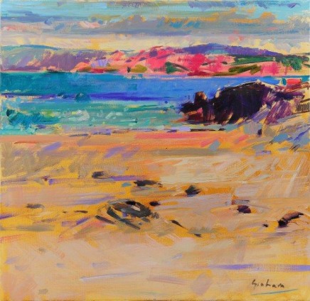 Peter Graham ROI RSW Sound of Iona Oil on canvas 61cm x 61cm/ 24in x 24in