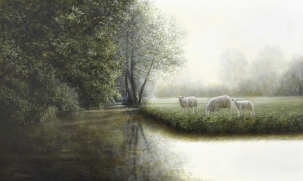 Alexandra Klimas, Sheep in a lovely pasture