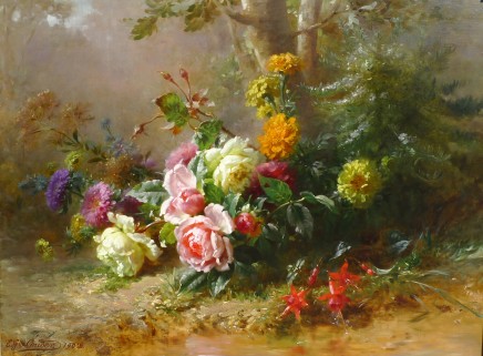 Émile-Gustave Couder, Mixed summer flowers