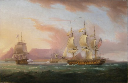 Thomas Whitcombe, Naval ships off Cape Town