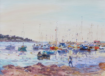 Gaston Sebire, Boats in a bay