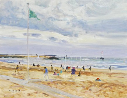 Gaston Sebire, A la plage