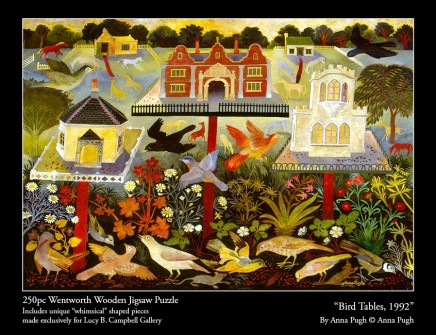Anna Pugh Jigsaw Puzzle - OUT OF STOCK, 'Bird Tables' - 250 piece puzzle