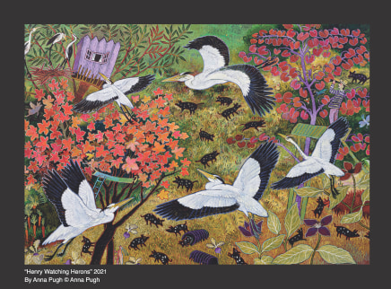 Anna Pugh Jigsaw Puzzle, 'Henry Watching Herons' - 500/1000 piece puzzle