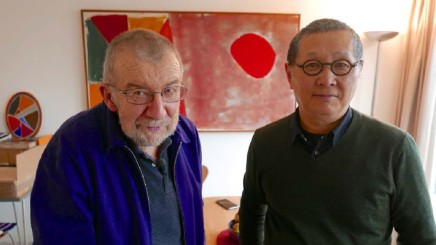 John McLean and Wang Chuan in John McLean’s flat, 2015