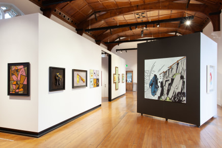 Dick Frizzell All Things Considered The Central Art Gallery Install 2