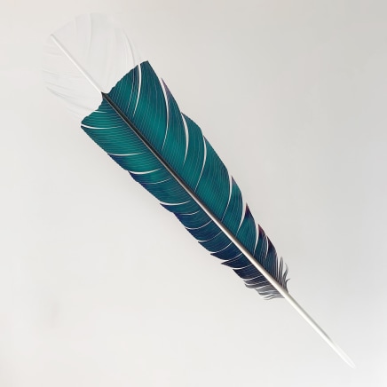 Neil Dawson Huia Feather, 2019 Aluminium, acrylic and automotive paint 1800 x 450 x 200mm