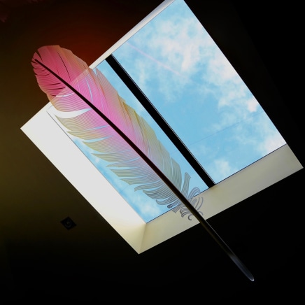 Neil Dawson Kea Down Feather, 2020 Aluminium, acrylic, polycarbonate and automotive paint 1800 x 450 x 200mm