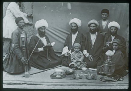 Not known, Mujtahid with Mulla taking tea from samovar, Late 19th Century