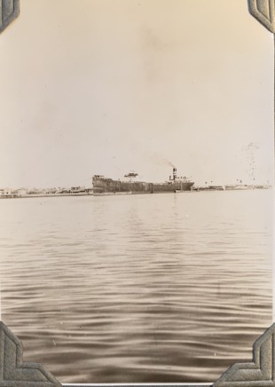 John Drinkwater, An oil tanker in the Persian Gulf, 1934