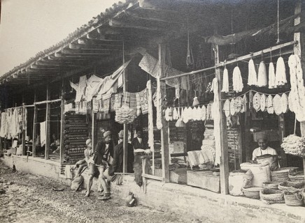 Antoin Sevruguin, A bazaar in Rasht, Late 19th Century or early 20th Century