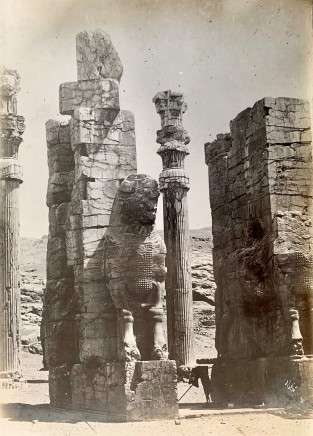 Antoin Sevruguin, Gate of All Lands, Colossal Sculptures Depicting Heads of a Bull, Persepolis, Late 19th Century or early 20th Century
