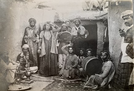 Antoin Sevruguin, A group of dancers and musicians, Late 19th Century or early 20th Century
