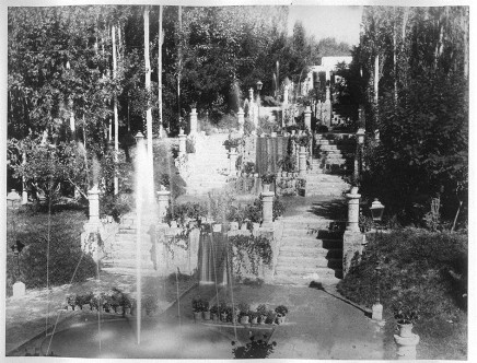 Antoin Sevruguin, Khamrameh Palace Garden, Shemiran, Late 19th Century