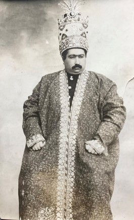 Not known, Muhammad Ali Shah Qajar wearing the Kayanid Crown, 1907