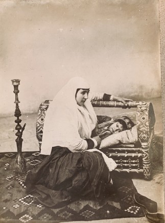 Antoin Sevruguin, A woman rocking her child's cradle, Late 19th Century or late 20th Century