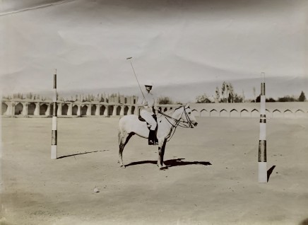 Antoin Sevruguin, A polo game in Tehran on occasion of the Queen of England's birthday, Early 20th Century
