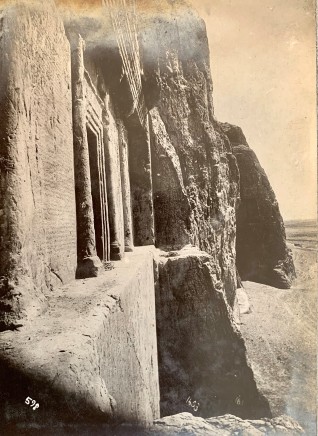 Antoin Sevruguin, Achaemenid Tomb of Darius I and Xerxes, Naqsh-i Rustam, Late 19th Century or early 20th Century
