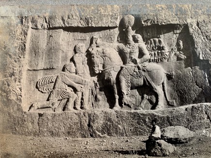 Antoin Sevruguin, Sasanian relief of Shapur I and his triumph over Emperor Valerian, Late 19th Century or early 20th Century