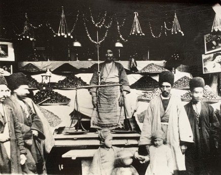 Antoin Sevruguin, A fruit shop in a bazaar in Tabriz, Early 20th Century