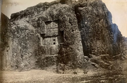 Antoin Sevruguin, Achaemenid Tomb of Xerxes, Naqsh-i Rustam, Late 19th Century or early 20th Century
