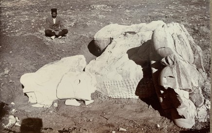 Ernst Herzfeld, Fallen Colossal Sculpture Depicting a Bull, Persepolis, 1923-28
