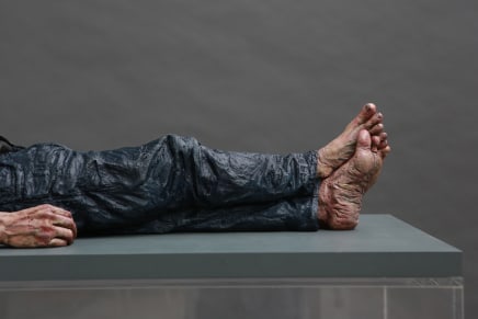 Lying Figure Bronze, oil paint 110 x 42 x 18 cm Edition 1 of 5