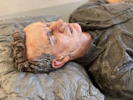 Lying Figure Bronze, oil paint 110 x 42 x 18 cm Edition 1 of 5