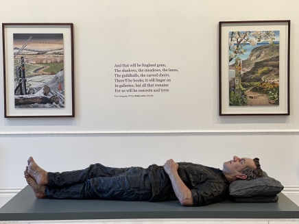 Lying Figure Bronze, oil paint 110 x 42 x 18 cm Edition 1 of 5