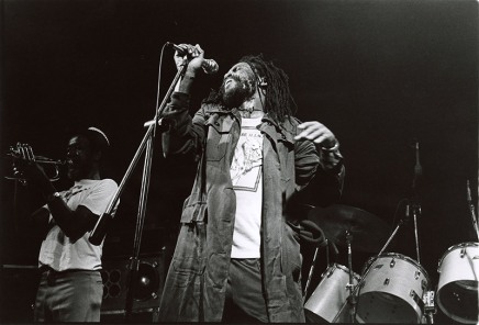 Winston Rodney, Burning Spear, Music Hall, Toronto, September 1982 © Isobel Harry / courtesy Stephen Bulger Gallery