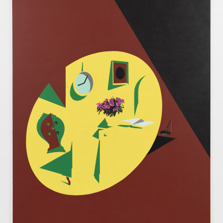 Patrick Caulfield, The Register, 1993, acrylic on canvas, 108 x 84 in. Photograph by Lewis Ronald 