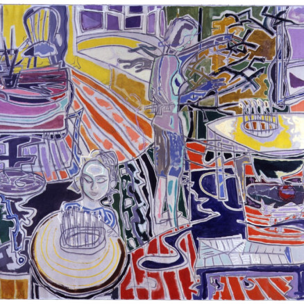 Patrick Heron, Christmas Eve : 1951, 1951, oil on canvas, 72 x 120 in / 182.9 x 304.8 cm