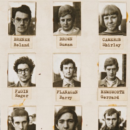 Barry Flanagan's student card for the vocational sculpture course at St Martin's School of Art, 1965-6