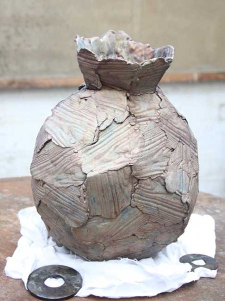 <span class="artist"><strong>Peter Marigold</strong></span>, <span class="title"><em>Wooden Vase A</em>, 2011</span>