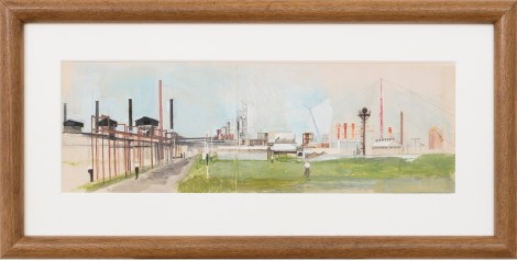 <span class="artist"><strong>Michael Andrews</strong></span>, <span class="title"><em>Shell Chemicals, Carrington Plant, Cheshire</em>, 1953</span>