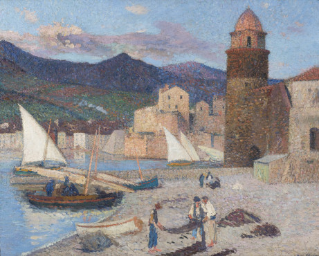 <span class="artist"><strong>Henri Martin</strong></span>, <span class="title"><em>Collioure, le port de séchage</em>, 1920</span>
