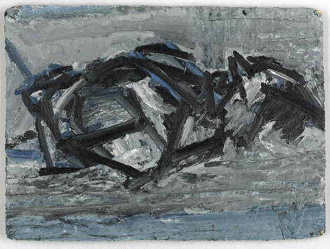 <span class="artist"><strong>Frank Auerbach</strong></span>, <span class="title"><em>JYM Reclining</em>, 1971</span>