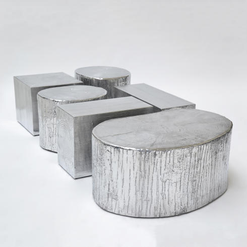 Andrea Salvetti, Tronchi Coffee Table, Cast Aluminum