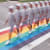 Pride Crosswalk, Houston (2017) Blurred male figures walking across a rainbow crosswalk