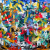 Larry Otoo - City Colours - 2024 - 110cm H x 160cm W - Acrylic on canvas