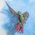 Tom Deininger Sculpture "Hummingbird, Disney Dysfunction"