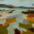 an impressionistic painting of the Cromarty Firth from a point between Urquhart and the bridge