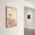 Installation shot from French artist Abel Burger's solo exhibition titled Appaloosa at Brigade Gallery in Copenhagen, Denmark. Focus on the artwork O Nusso Mundo, 2023, Mixed media and collage on wood Oiled oak frame 100 x 70 cm
