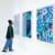 Kenny Scharf Woodz 'N Thingz exhibition with guest